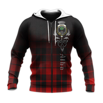 Printivon Hogg Tartan Crest Alba Celtic Hoodie