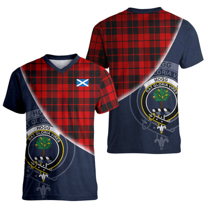 Printivon Hogg Tartan Scottish Crest T Shirt