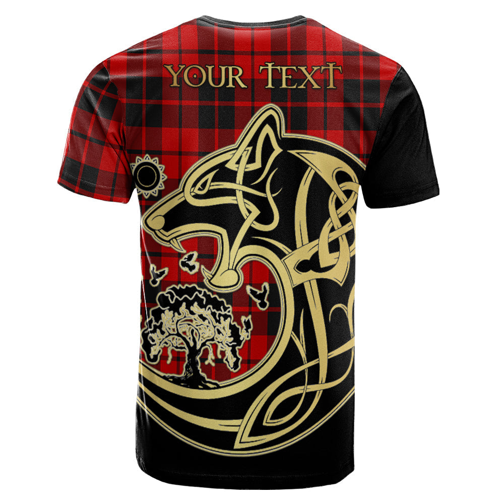 Printivon Hogg Crest Celtic Wolf Tartan T Shirt Custom Your Text