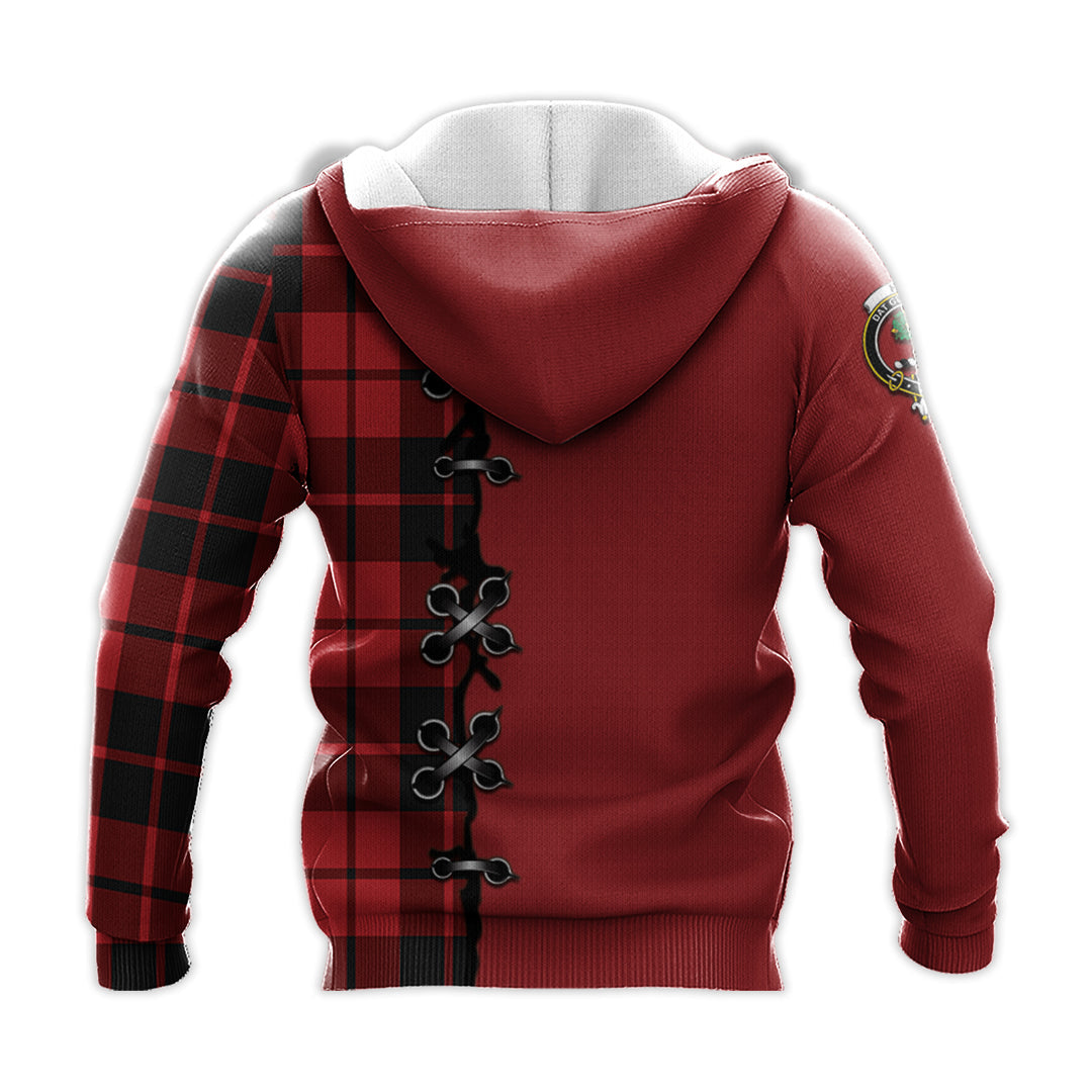 Printivon Hogg Tartan Hoodie Lion Rampant And Celtic Thistle Style