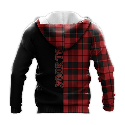 Printivon Hogg Tartan Personalize Half Hoodie