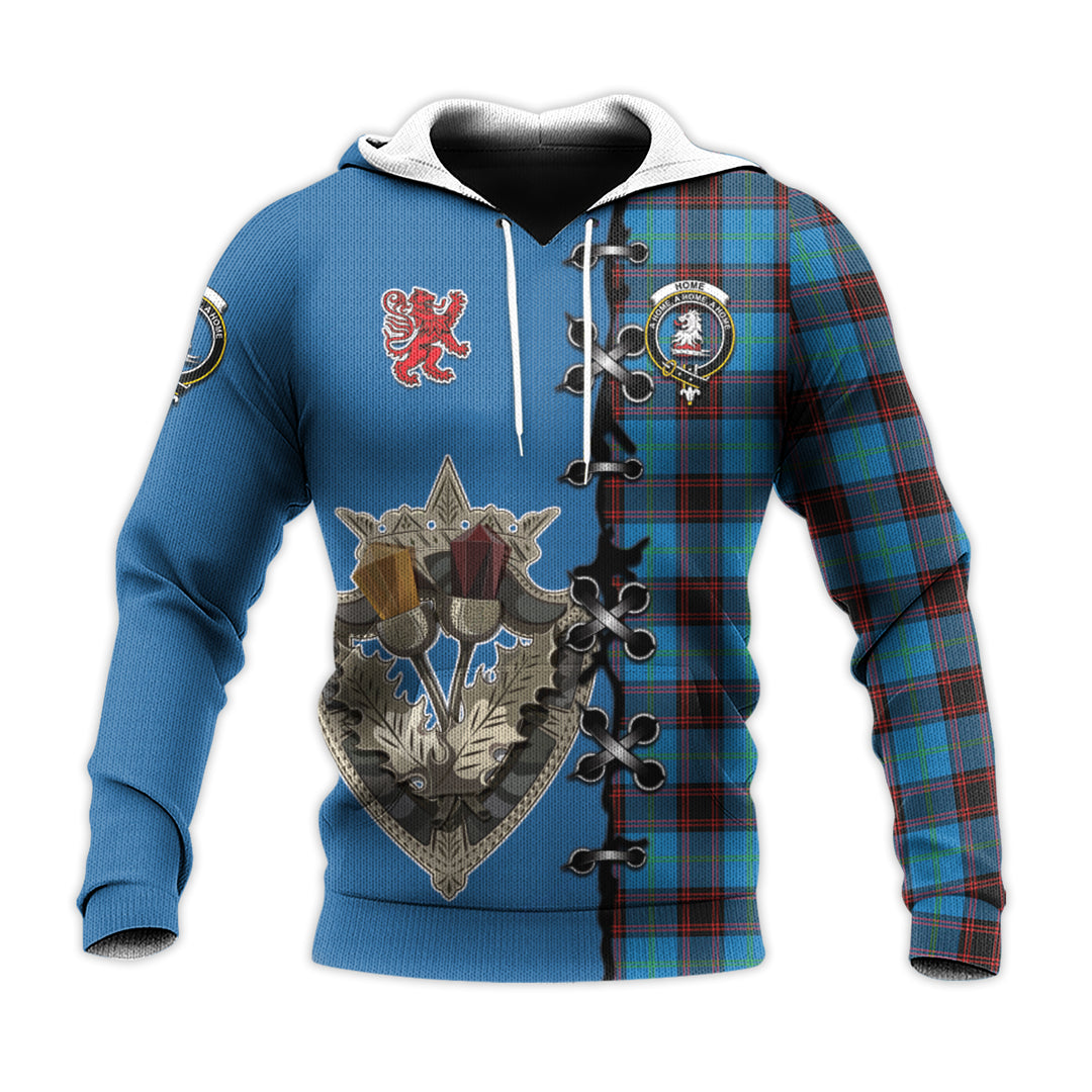 Printivon Home Ancient Tartan Hoodie Lion Rampant And Celtic Thistle Style