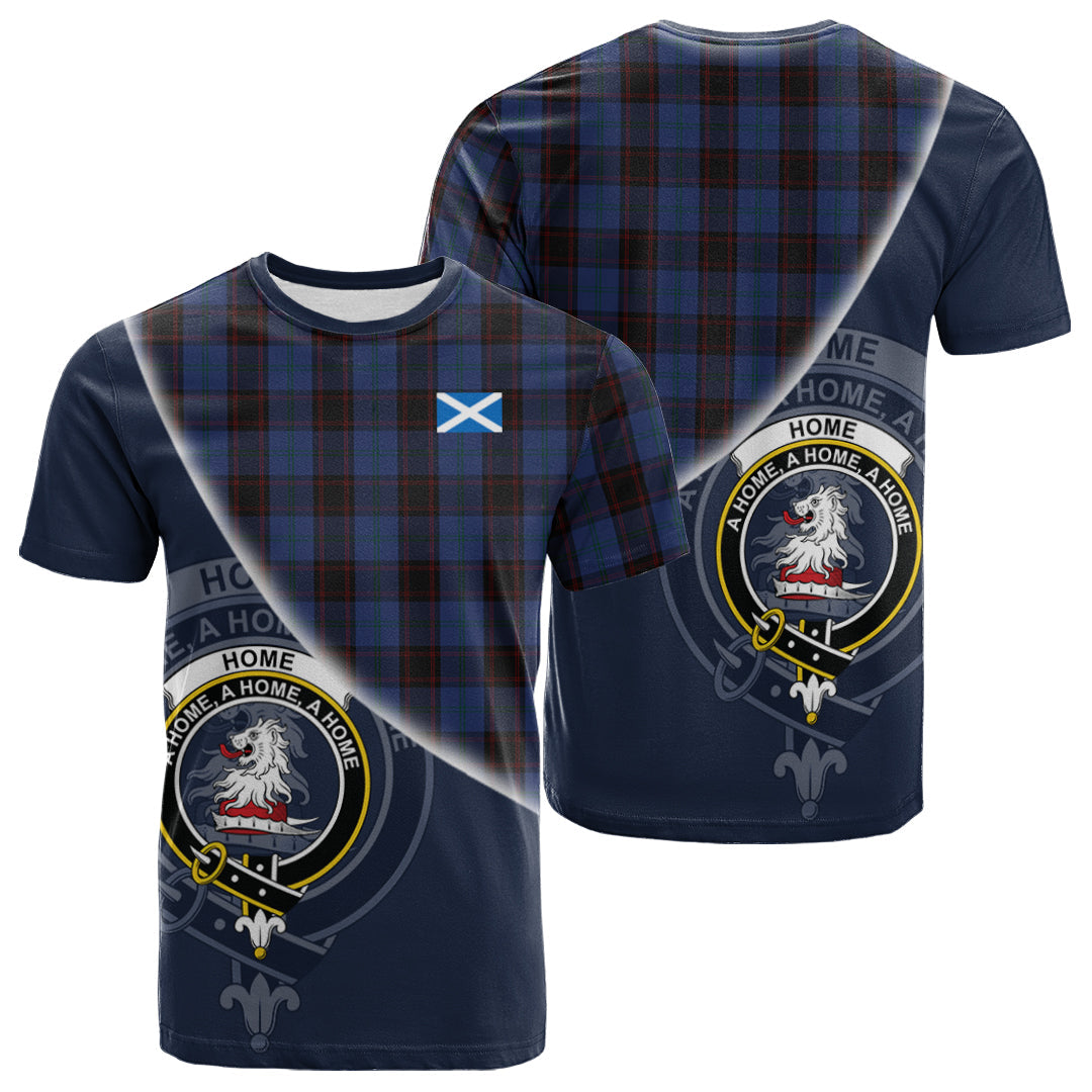 Printivon Home (Hume) Tartan Scottish Crest T Shirt