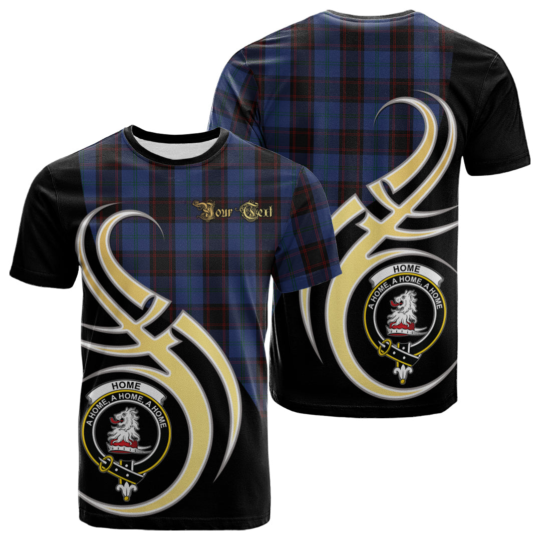Printivon Home (Hume) Tartan Crest Believe In Me T Shirt