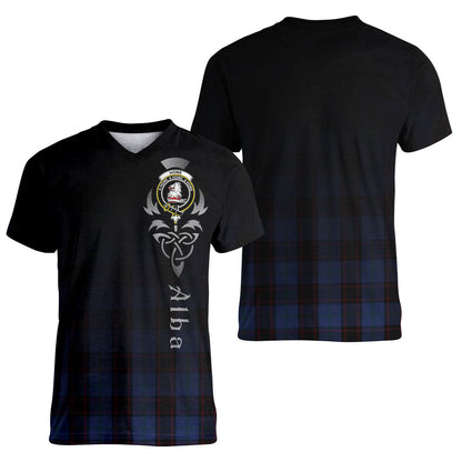 Printivon Home (Hume) Tartan Crest Alba Celtic T Shirt