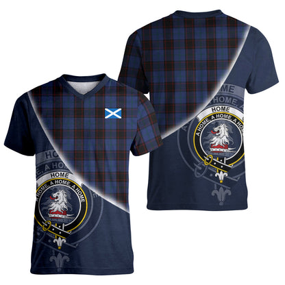 Printivon Home (Hume) Tartan Scottish Crest T Shirt