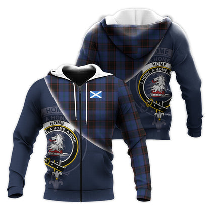 Printivon Home Hume Tartan Scottish Crest Hoodie