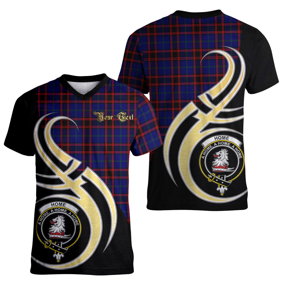 Printivon Home Modern Tartan Crest Believe In Me T Shirt