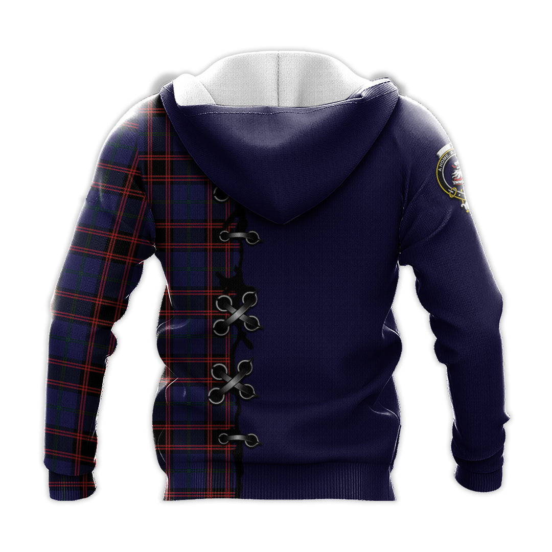 Printivon Home Modern Tartan Hoodie Lion Rampant And Celtic Thistle Style