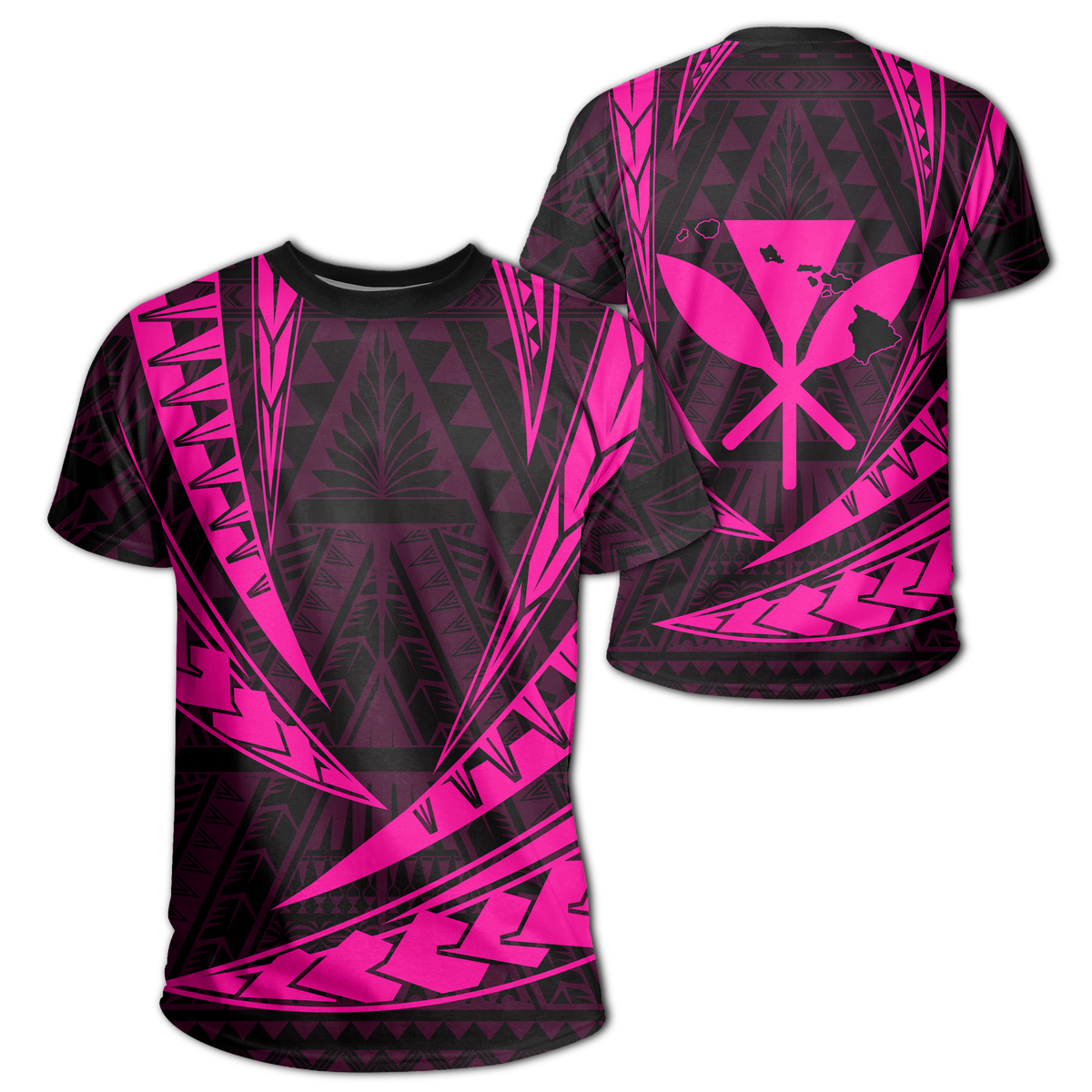 Hawaii Kanaka Polynesian T-shirt Pink