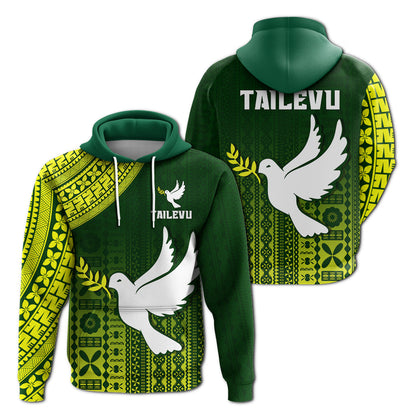 Tailevu Rugby Fiji Hoodie Go Green