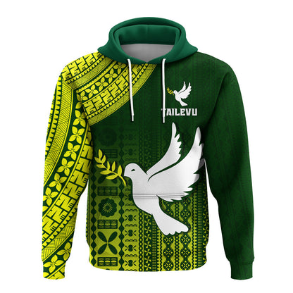 Tailevu Rugby Fiji Hoodie Go Green