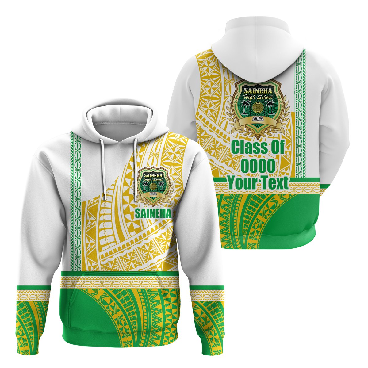 ( Personalised) Saineha Tonga Hoodie Old Style Special Class of