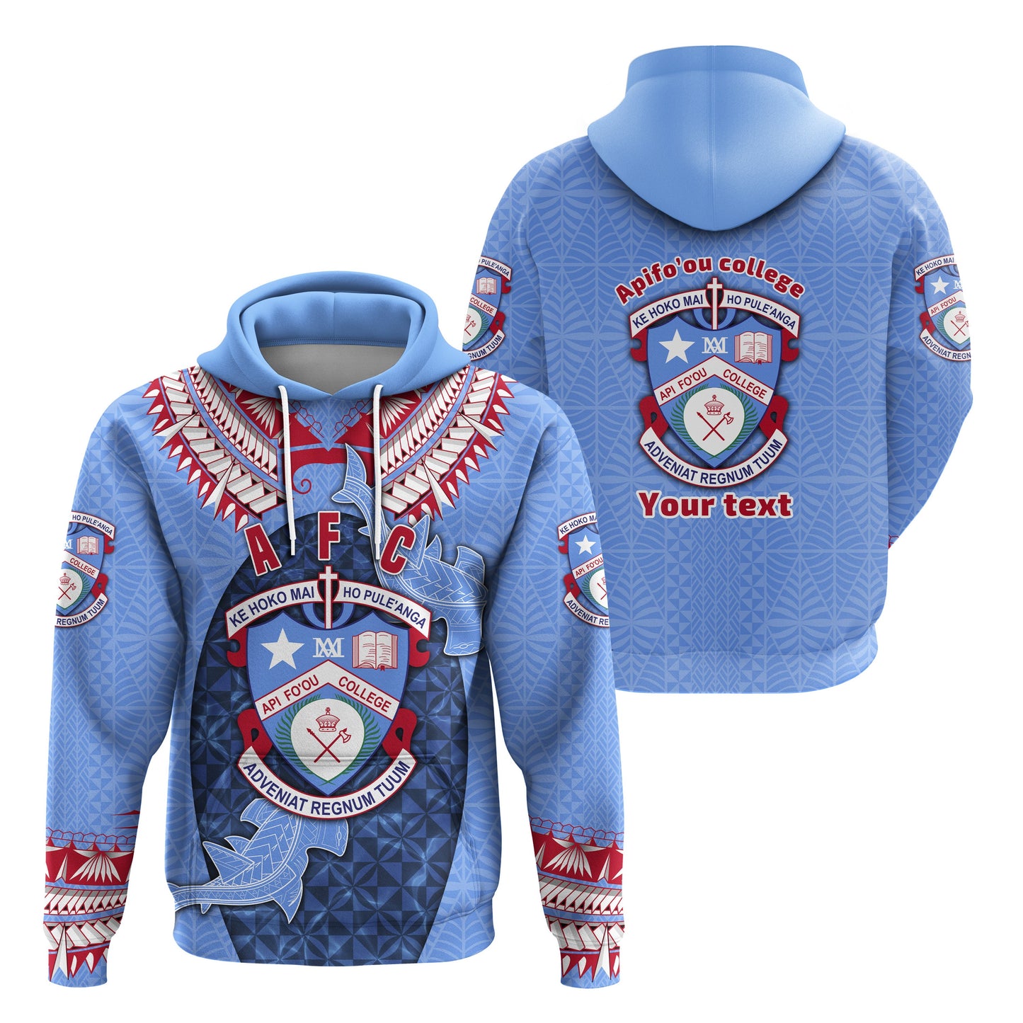 ( Personalised) Tonga Apifo'ou College Hoodie Special Style