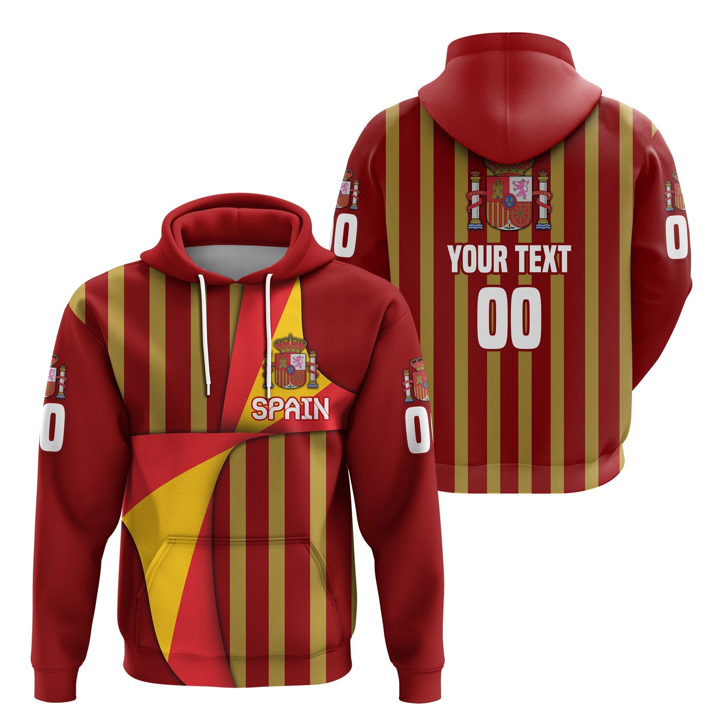 Custom Spain Football 2021 Hoodie Special Style