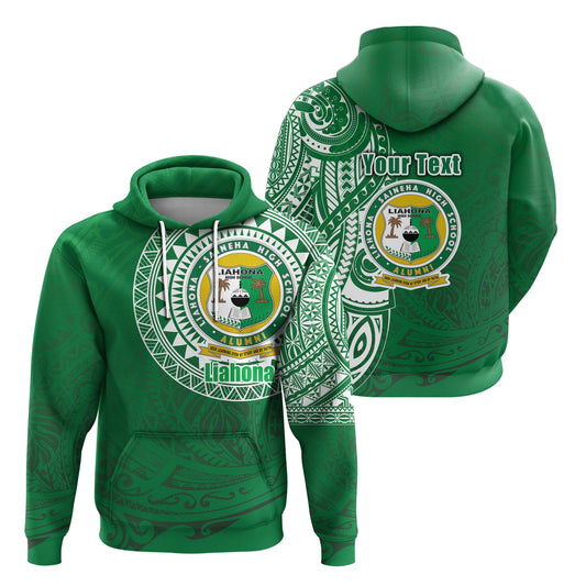 Custom Text Liahona Tonga Hoodie Polynesian Free Style