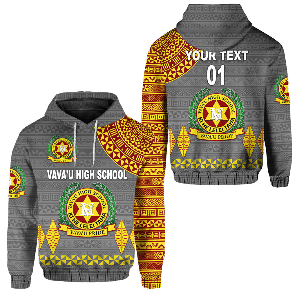 ( Personalised) Tonga Vava'u High School Hoodie Simple Style Grey