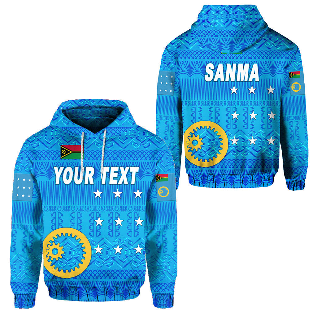 ( Personalised) Sanma Province Hoodie Vanuatu Pattern Traditional Style