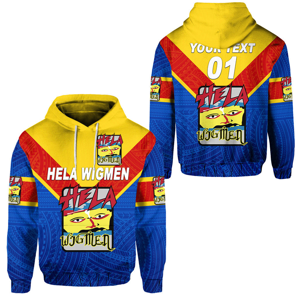 ( Personalised) Papua New Guinea Hela Wigmen Hoodie Rugby Original Style, Text And Number