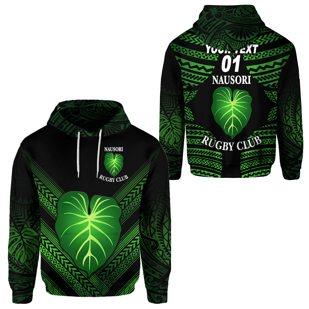 ( Personalised) Fiji Nausori Rugby Hoodie Creative Style NO.1, Text And Number