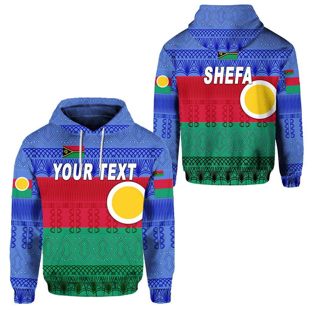 ( Personalised) Shefa Province Hoodie Vanuatu Pattern Traditional Style
