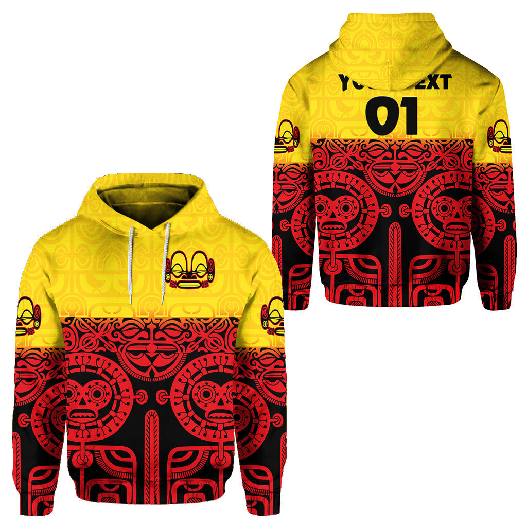 ( Personalised) Marquesas Islands Hoodie Marquesan Tattoo Special Style Gradient Red