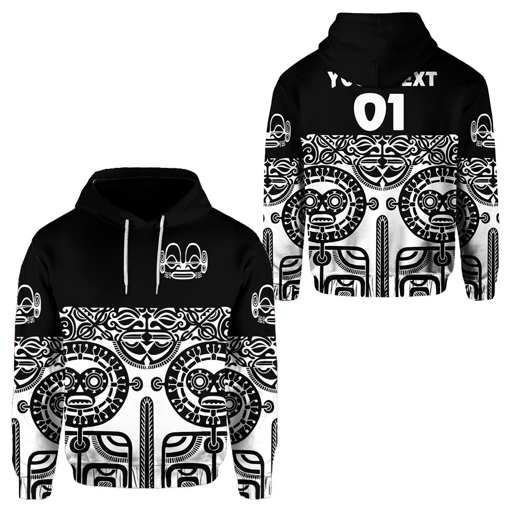 ( Personalised) Marquesas Islands Hoodie Marquesan Tattoo Special Style Black