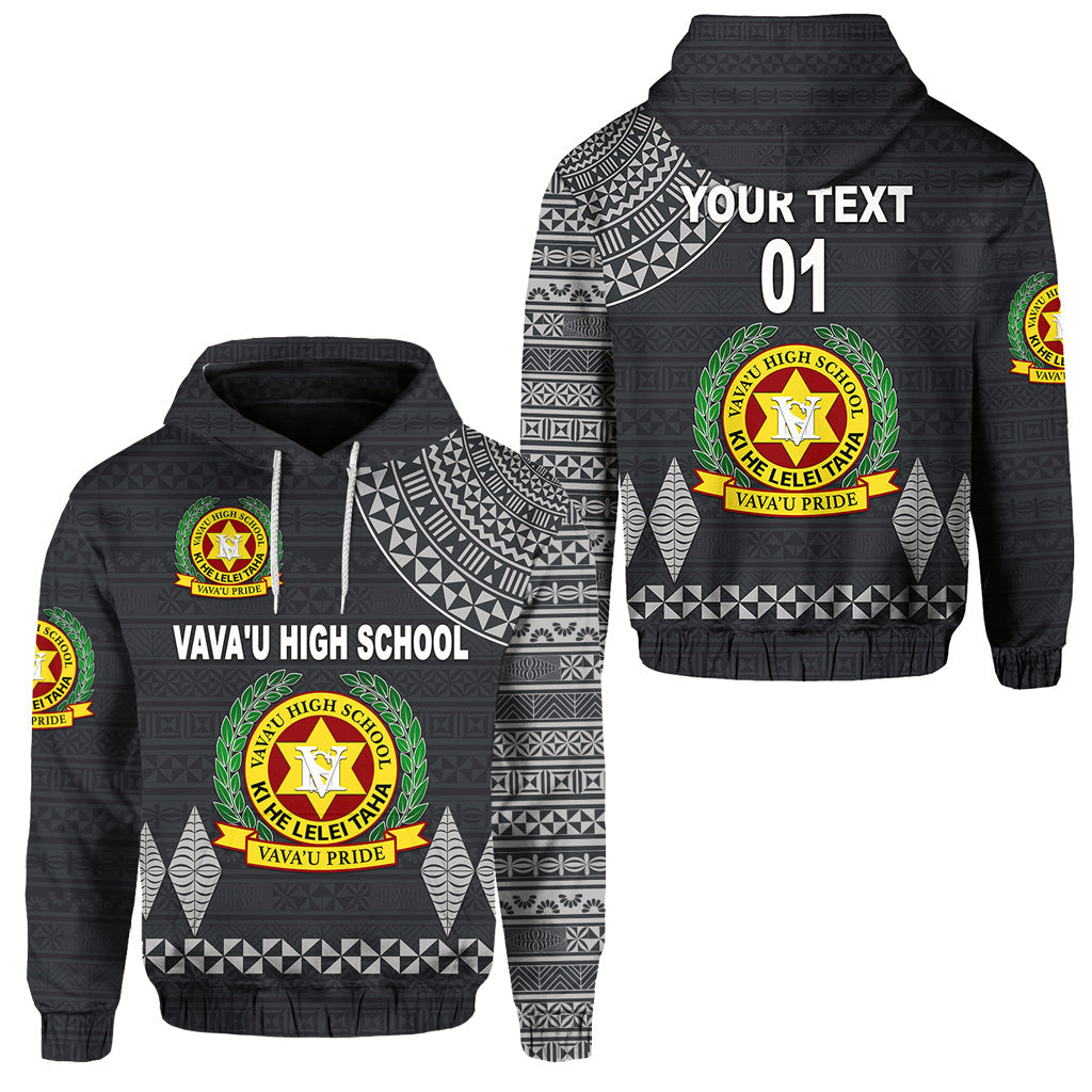( Personalised) Tonga Vava'u High School Hoodie Simple Style Dark Grey