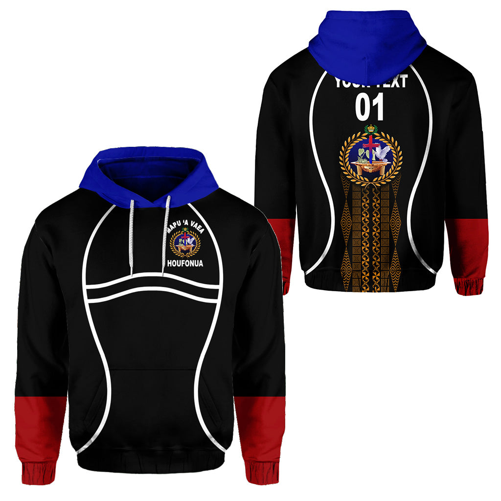 ( Personalised) Tonga Mapu A Vaea Hoodie Houfonua Original Style, Text And Number