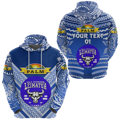 ( Personalised) Mate Ma'a Tonga Hoodie Leimatu'a Bulls Creative Style Blue NO.1, Text And Number