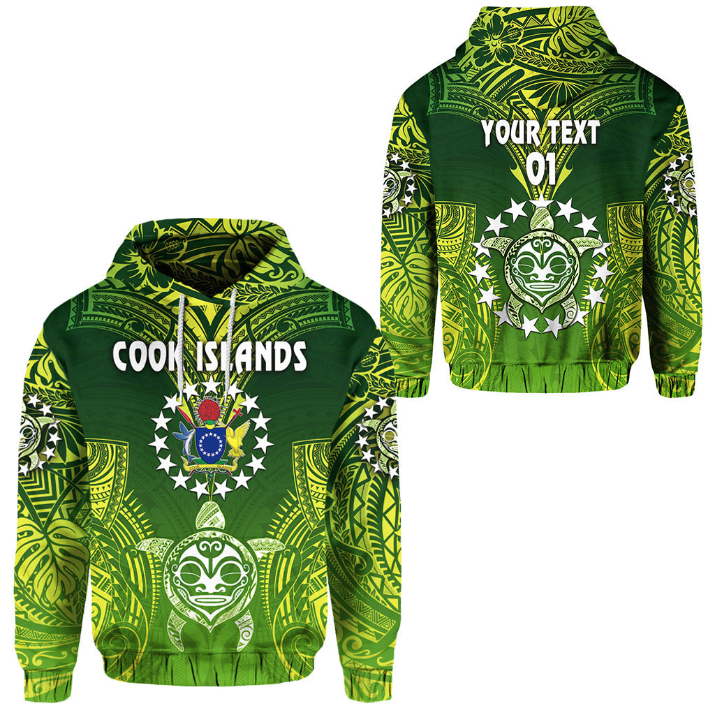 ( Text And Number) Cook Islands Hoodie Happy Independence Anniversary