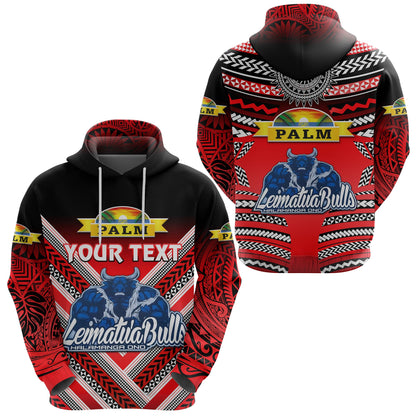 ( Personalised) Mate Ma'a Tonga Hoodie Leimatu'a Bulls Creative Style Red