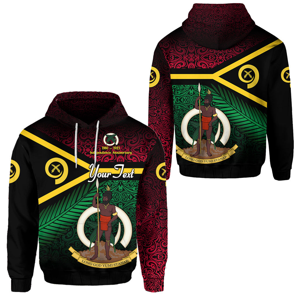 ( Personalised) Vanuatu Special Independence Anniversary Hoodie Original Flag Style