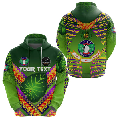 ( Personalised) Fiji Vuci Rugby Club Hoodie Creative Style Green