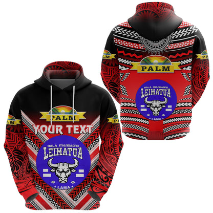 ( Personalised) Mate Ma'a Tonga Hoodie Leimatu'a Bulls Creative Style Red NO.1