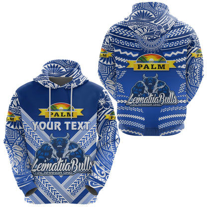 ( Personalised) Mate Ma'a Tonga Hoodie Leimatu'a Bulls Creative Style Blue