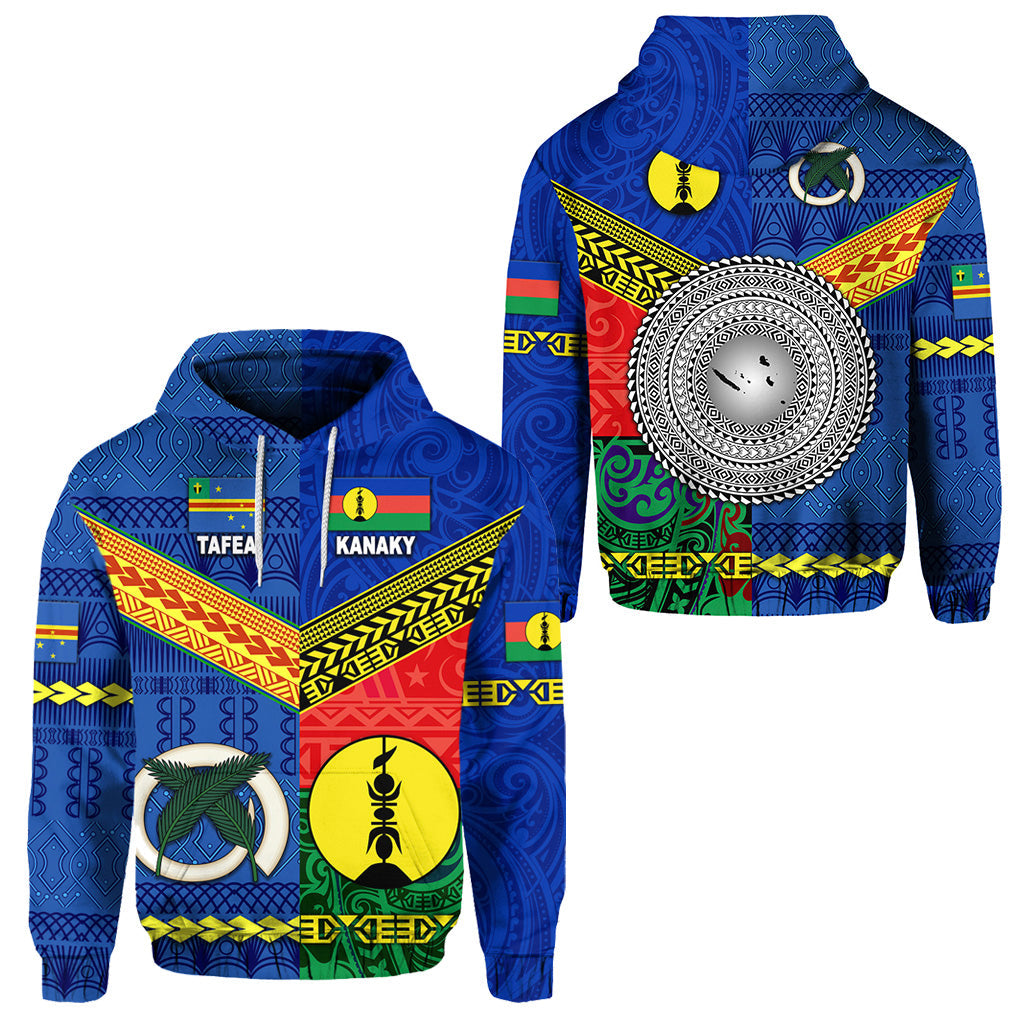 Vanuatu Tafea Province and Kanaky New Caledonia Hoodie Together