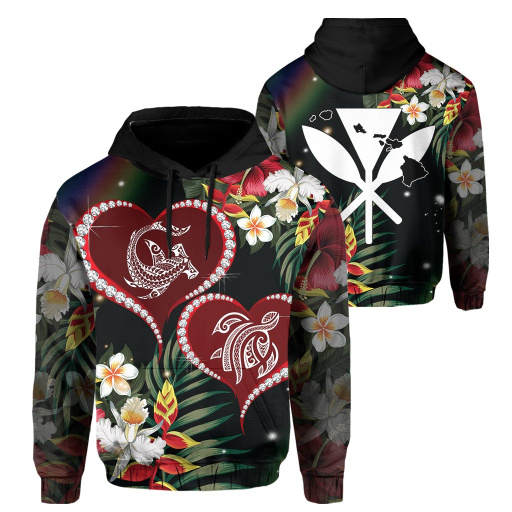 Hawaii Mate Tropical Hoodie Pearl Style AH