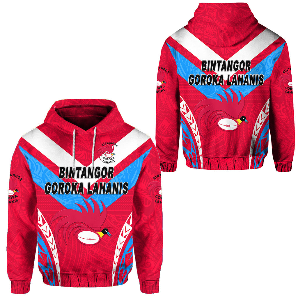 Papua New Guinea Bintangor Goroka Lahanis Hoodie Rugby Original Style Red