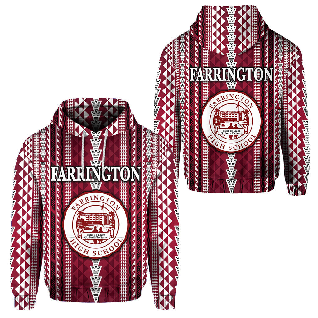 Hawaii Farrington High School Hoodie Simple Style