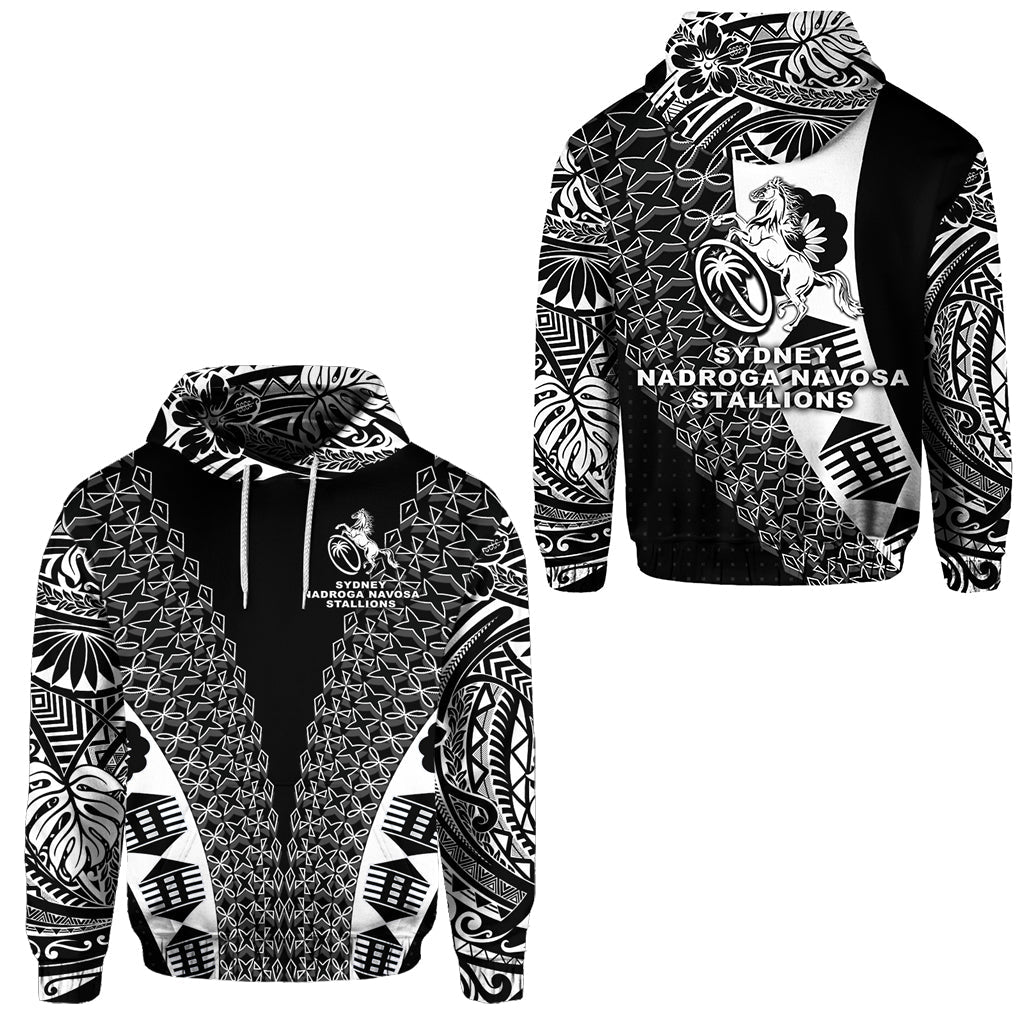 Fiji Rugby Hoodie Sydney Nadroga Navosa Stallions Tapa Vibes NO.1