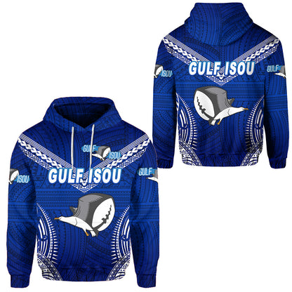 Papua New Guinea PRK Gulf Isou Hoodie Rugby Original Style Blue