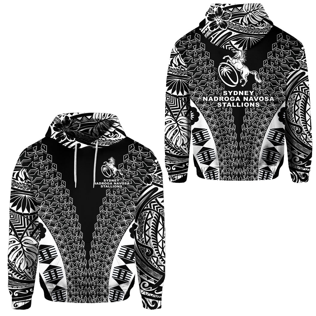 Fiji Rugby Hoodie Sydney Nadroga Navosa Stallions Tapa Vibes
