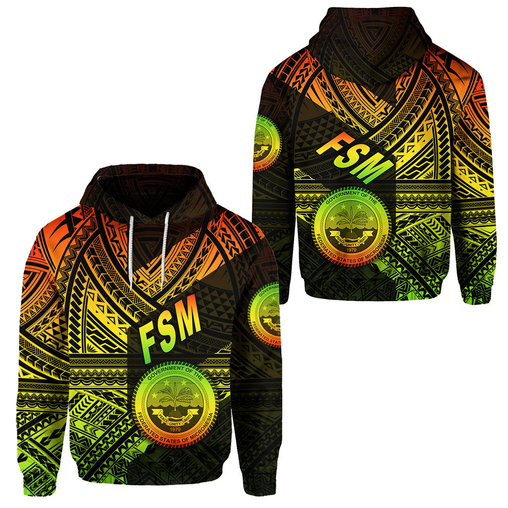 Federated States of Micronesia Hoodie FSM Original Style Reggae