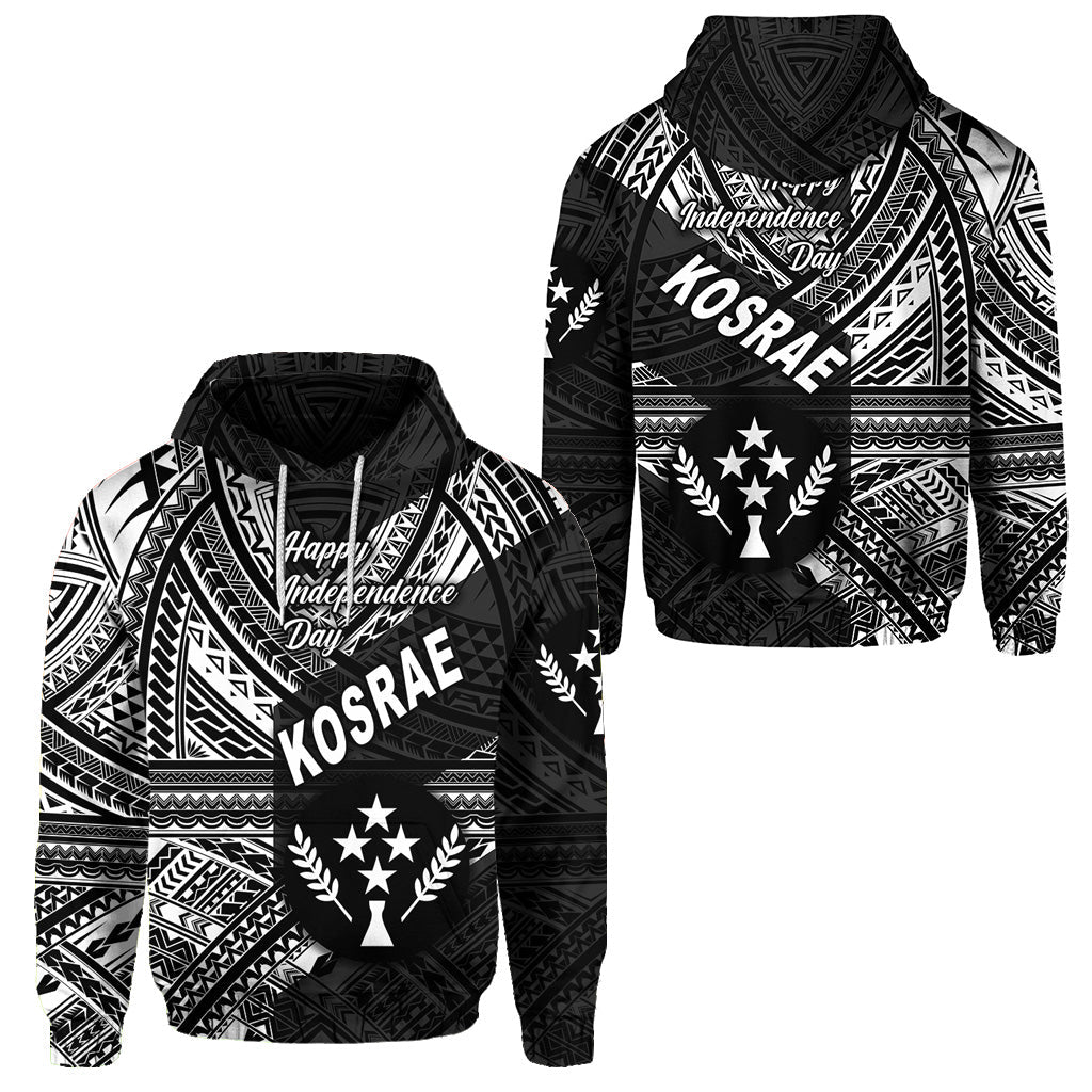 FSM Kosrae Hoodie Happy Independence Day Original Vibes Black