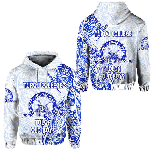 Tonga Tupou College Hoodie Toloa Old Boys Simple Vibes White