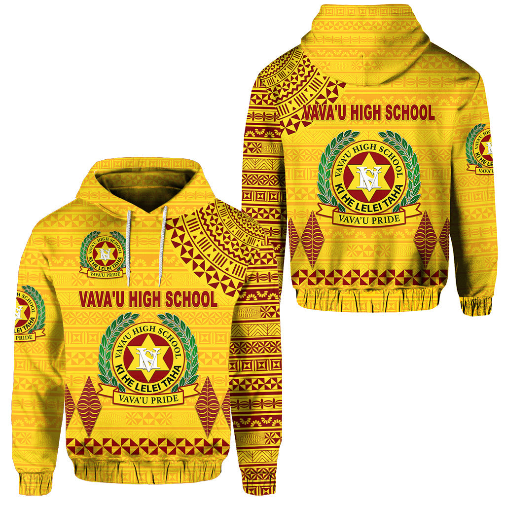 Tonga Vava'u High School Hoodie Simple Style Yellow