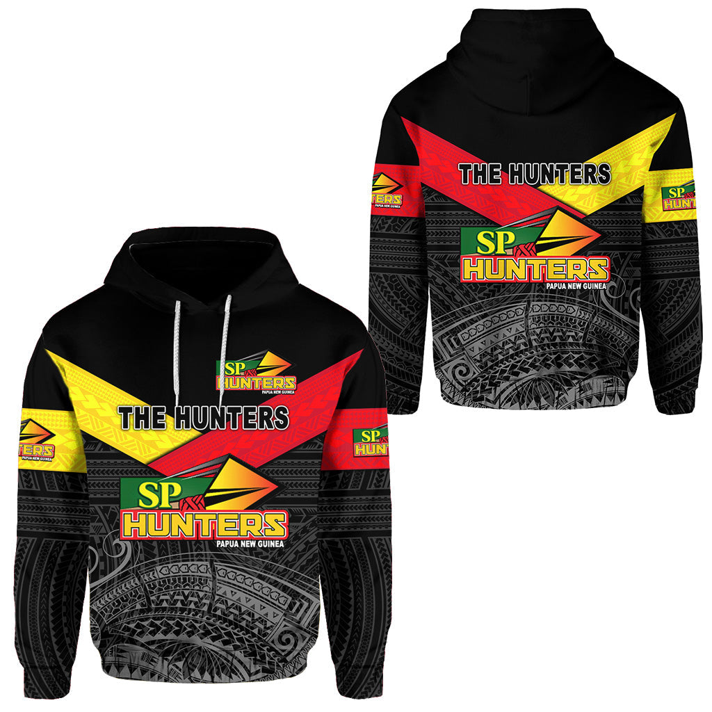 Papua New Guinea SP Hunters Hoodie Rugby Original Style Black