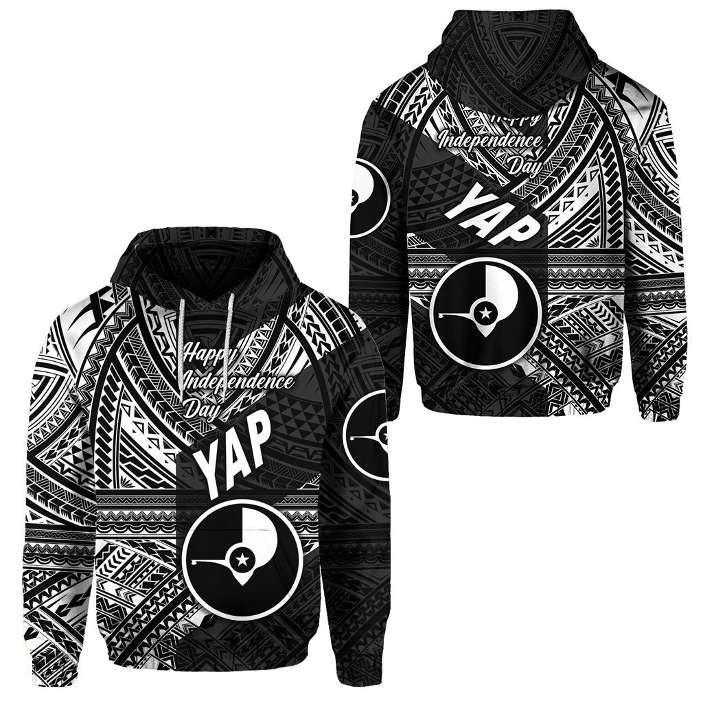 FSM Yap Hoodie Happy Independence Day Original Vibes Black