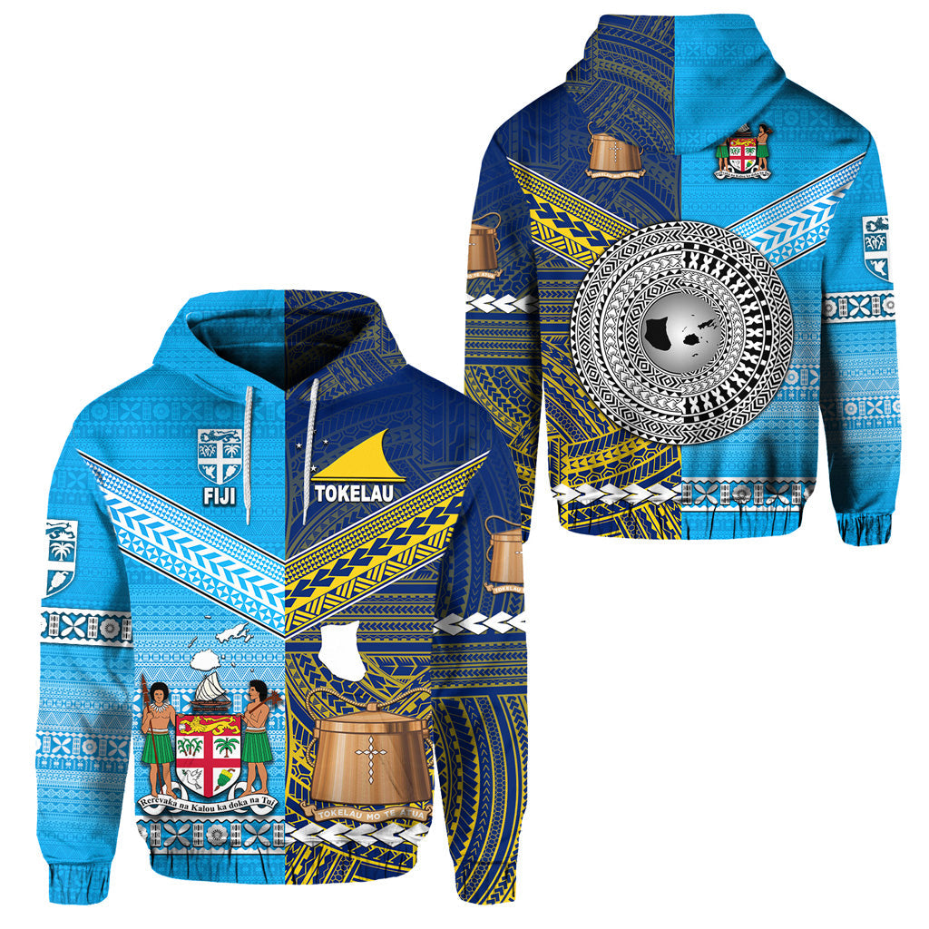 Fiji and Tokelau Hoodie Together